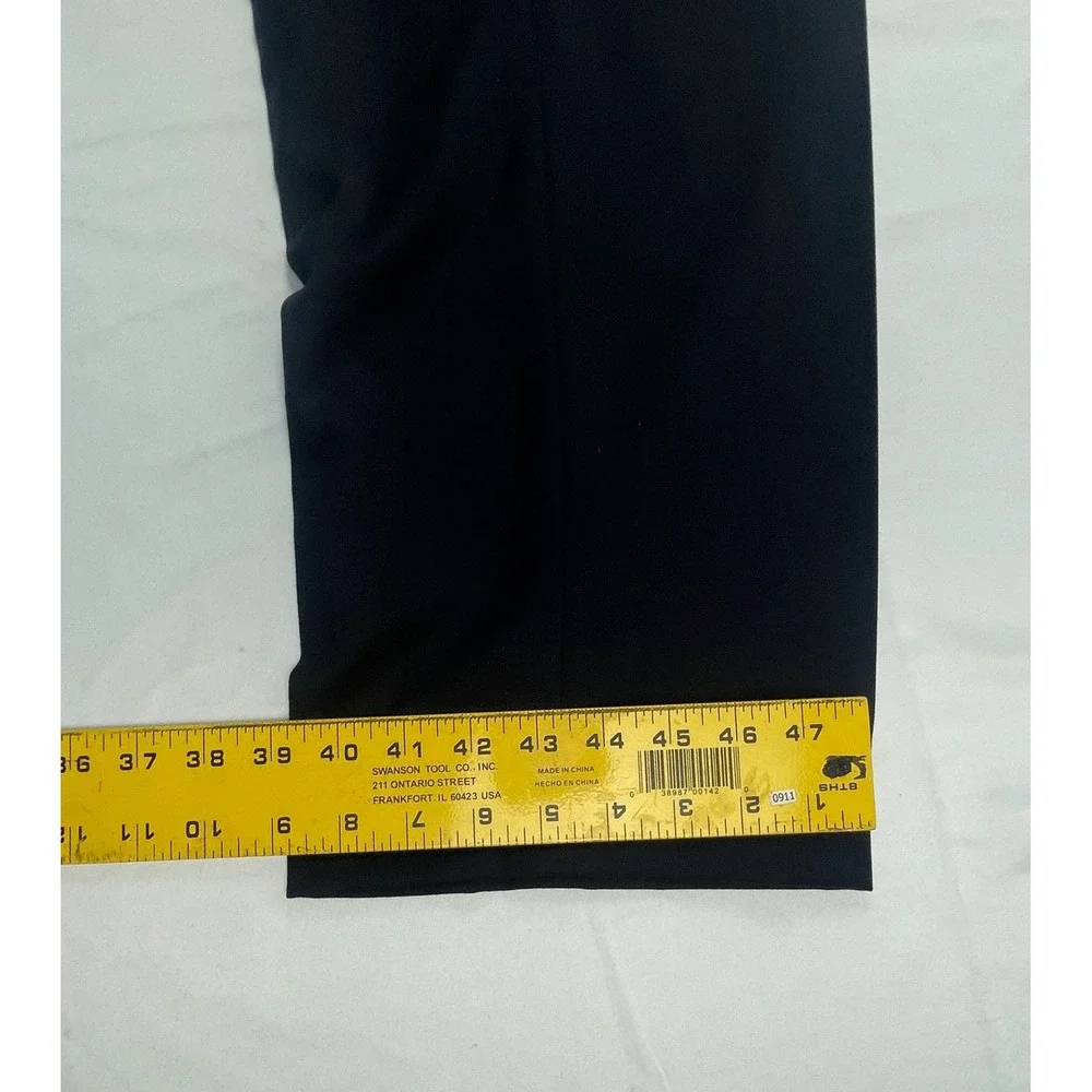 JOSEPH ABBOUD MENS 34 X 27 NAVY BLUE 100% WOOL PLEATED DRESS PANTS TROUSERS